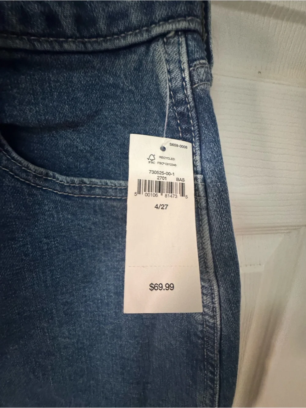 GAP Denim Straight Pencil Skirt - Blue